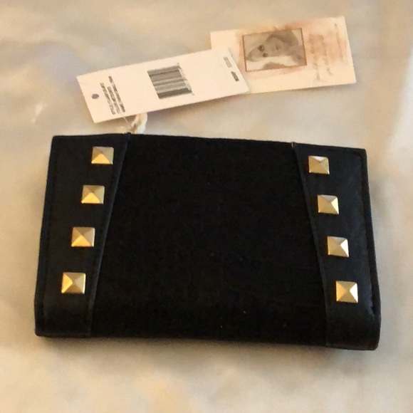 Jessica Simpson Farah Small Fran Faux Leather Indexer Wallet Meteorite NWT - Picture 9 of 12